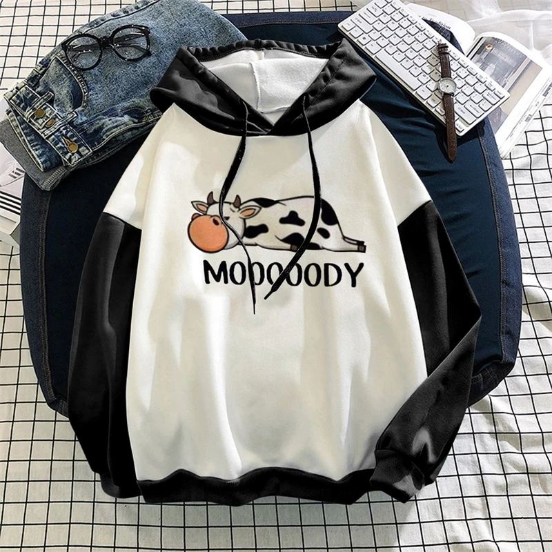 

Women's Denim Hoodie, large sweater, fashion long sleeve top, autumn casual hip-hop clothing