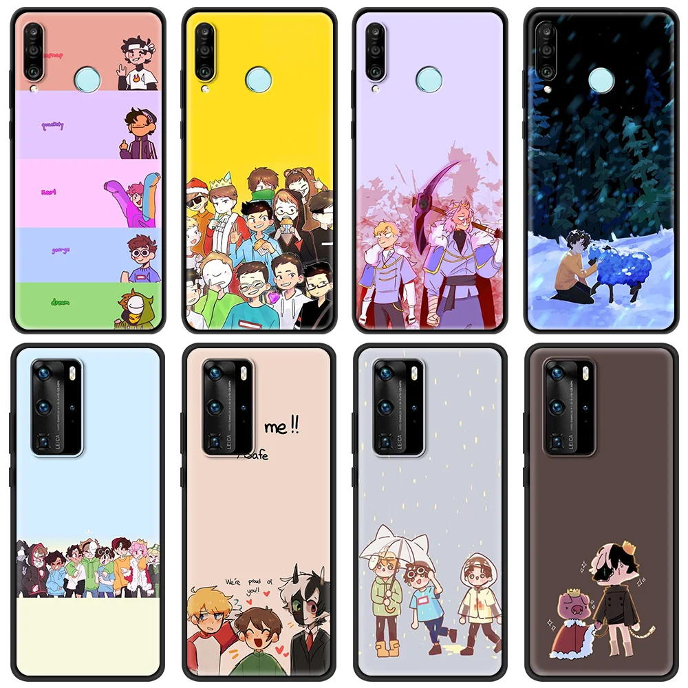 

Dream Smp Luxury Silicone TPU Cover for Huawei P10 P20 P30 Pro P40 Pro Plus P Smart Z 2021 Phone Accessories Case