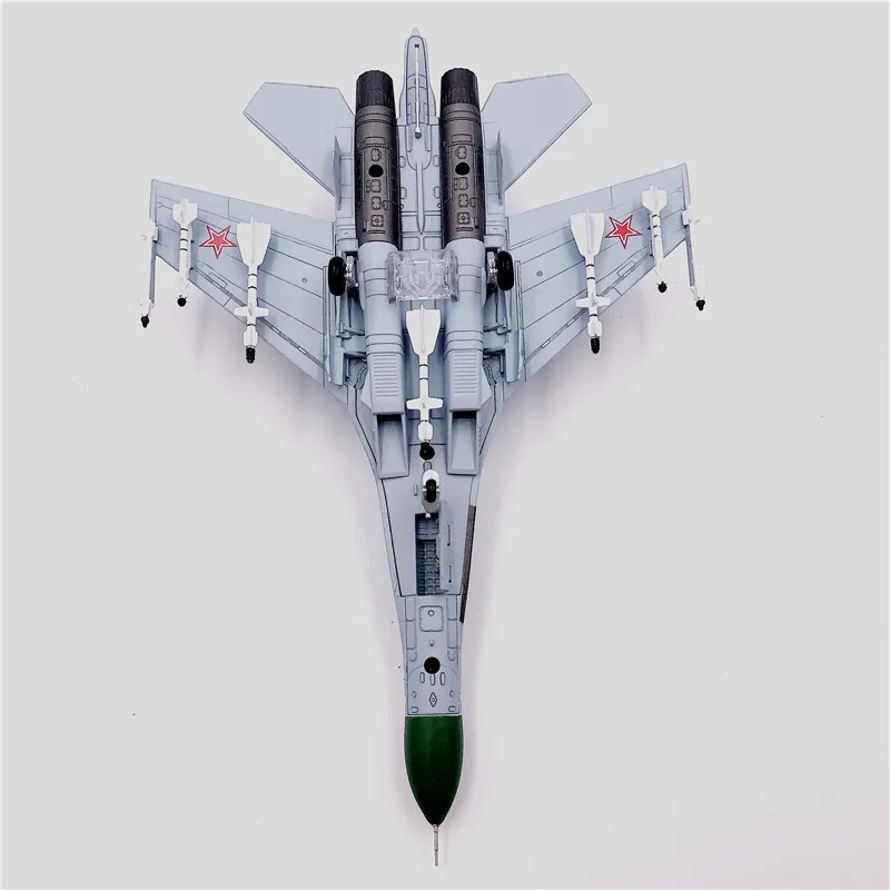 Модель российского самолета Sukhoi SU27 Su27k 1:100 1/100 края истребителя литая