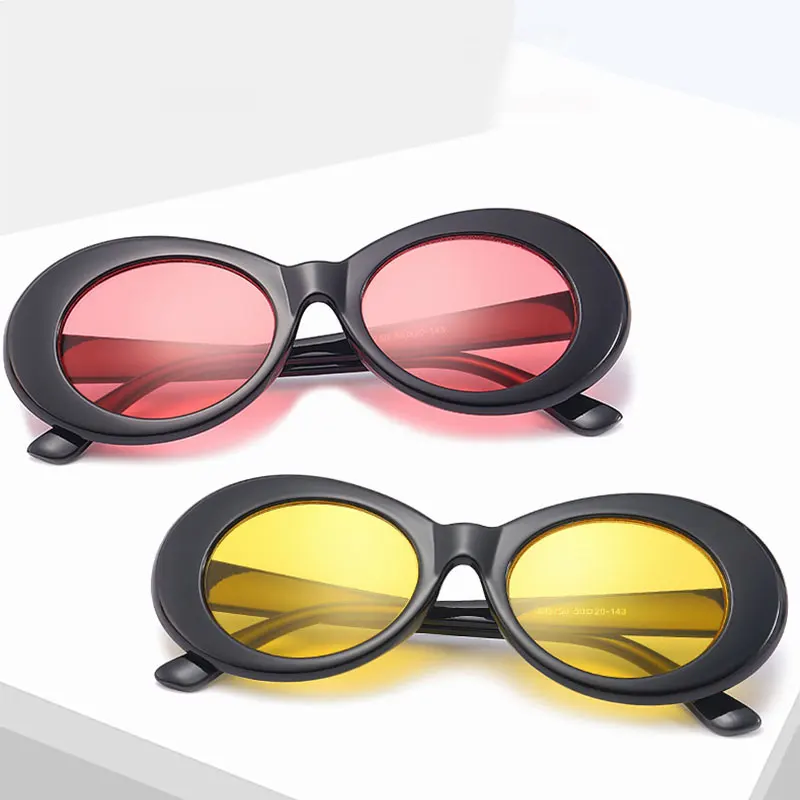 

Q New Oval Men Women Sunglasses Gradient Driving Glasses Candy Color Gafas Small Frame Brand Design Eyewear Oculos De Sol
