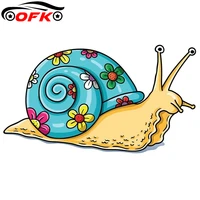 for snail funny car stickers fashion occlusion scratch anime decals suitable for van rv suv decoration 13cm x 7 5cm