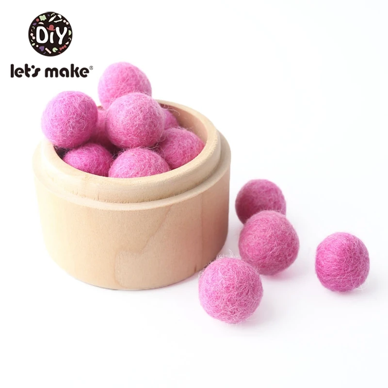 Violet 120 шт 20 мм шарик из шерстяного войлока помпоны шарики DIY домашний декор для детской комнаты Висячие зеленые розовые белые лаймовые фиолетовые фетровые шары - Цвет: Violet