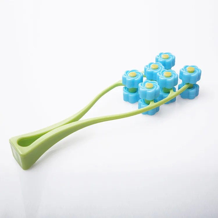 Портативный роликовый массажер для лица в форме цветка V массаж против морщин рук