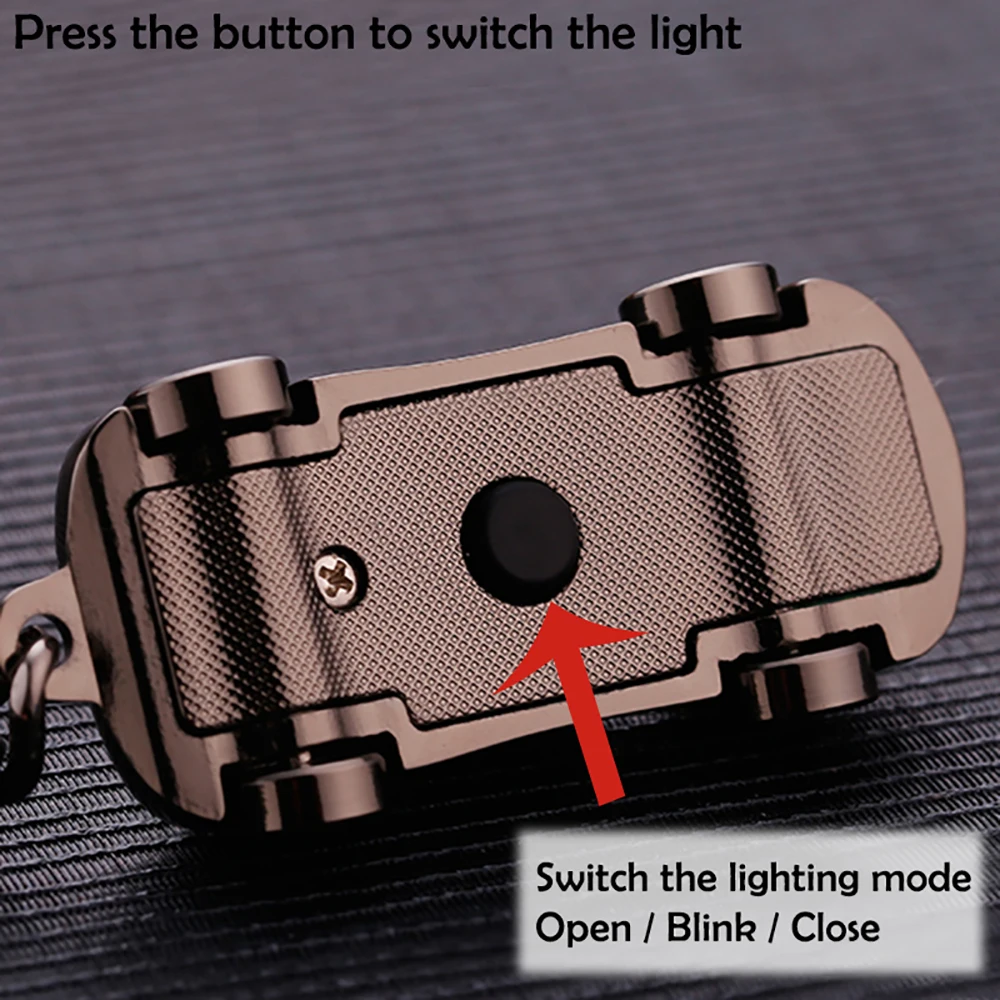 Брелок с надписями Jobon брелок из цинкового сплава со светодиодными лампами для