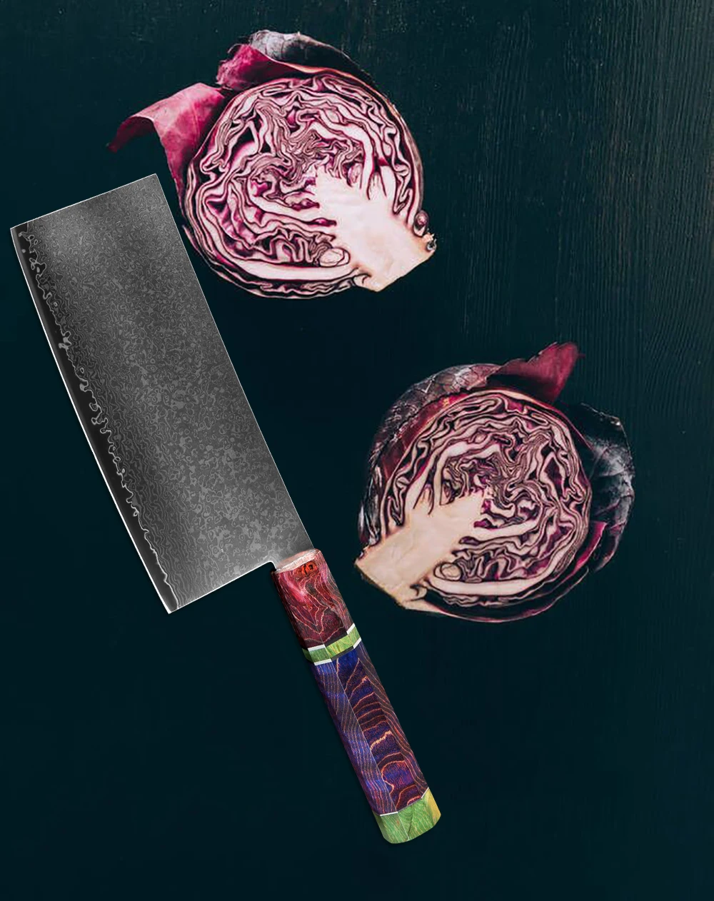 

XITUO Chef Knife Damascus Steel Chinese Professional Kitchen Knife Sharp Cleaver Utility Kiritsuke Stable Wood Color Handle NEW