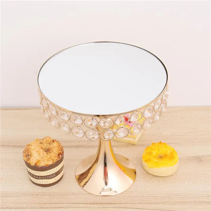 8/10 дюймов нежные металлическая для подставки пирожных с украшением в виде