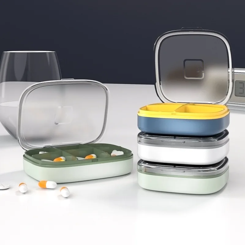 

4/6 Grid Medicine Pill's Box For First-Aid Tablets Compartment Travel Pill Case Mini Dispenser Container For Vitamins Storage