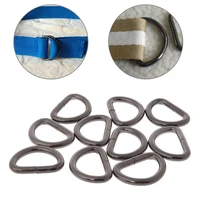 10pcsbag belt buckle carabiner inner width metal semicircle non welded d ring diy bag handbags accessories 13162025mm