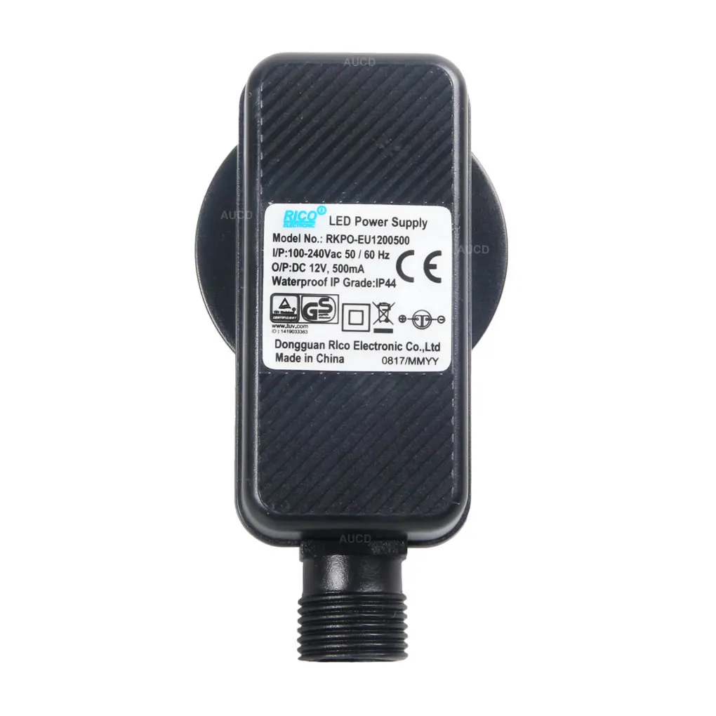AC 100-240V К DC 12V 0.5A Открытый настенный выключатель питания Универсальный IP44 водонепроницаемый адаптер AU EU US GB UK штекер DC44CF