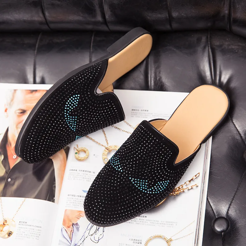 

Handmade Fashion Men's Sandals Designer Shoes Trend Slippers Light Low Cut For Men High Quality New 2021 Brand Office Business