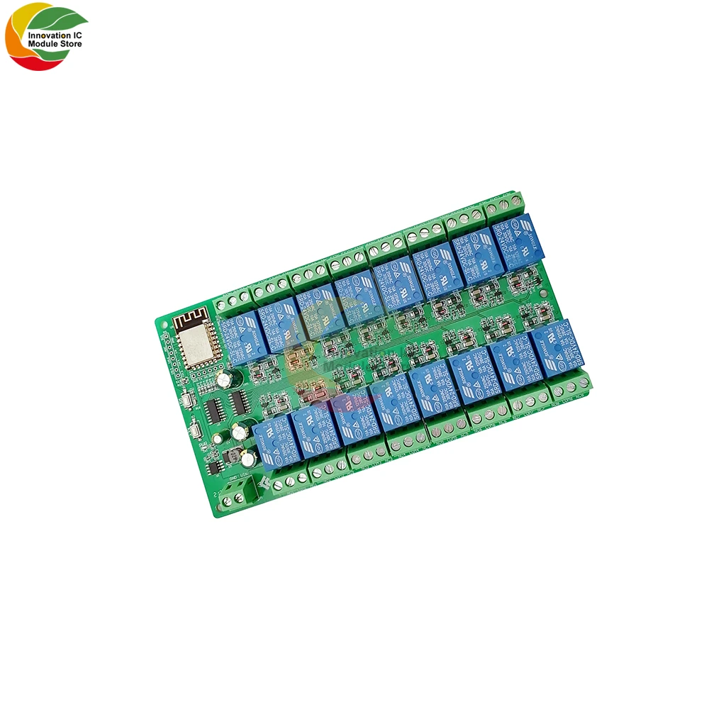 Релейный модуль Esp-12f Esp8266 Wifi 16-полосный релейный источник питания режим