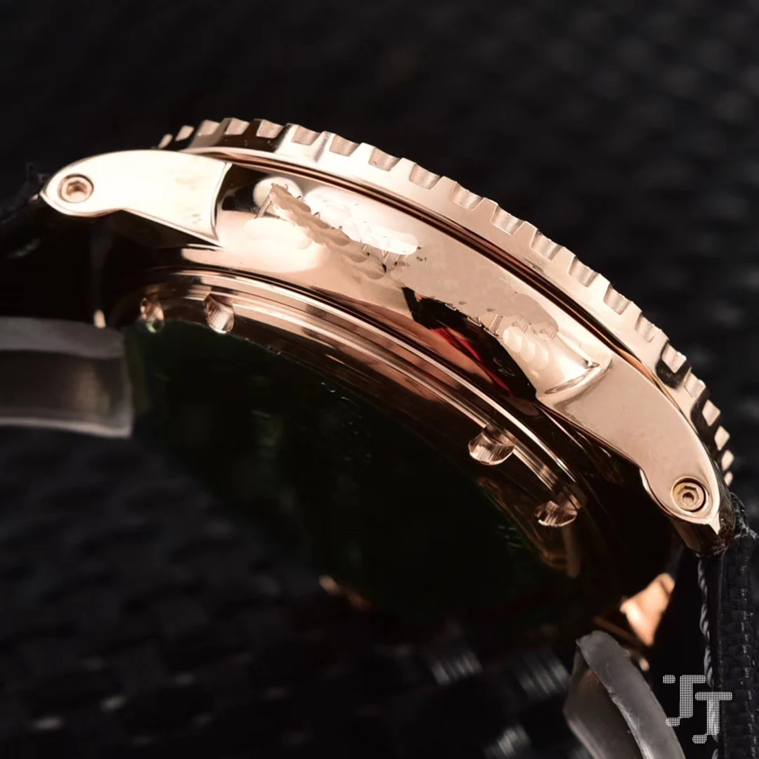 

Luxury New Men Sapphire Glass Stainless Steel Quartz Chronograph Flyback Canvas Leather Watch Silver Black Ceramic Bezel AAA+