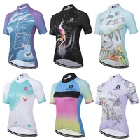 camisa de ciclismo feminina manga curta roupa esportiva de corrida para mountain bike camisa respir%c3%a1vel de ver%c3%a3o camisa para