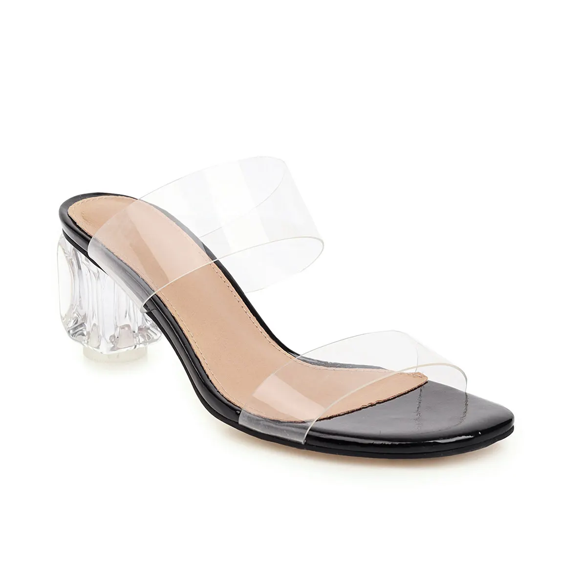 

Clear Heels Shoes Women Sandals Summer Shoes Woman Transparent High Pumps Wedding High Heels Ladies Shoes Slipper Plus Size 43