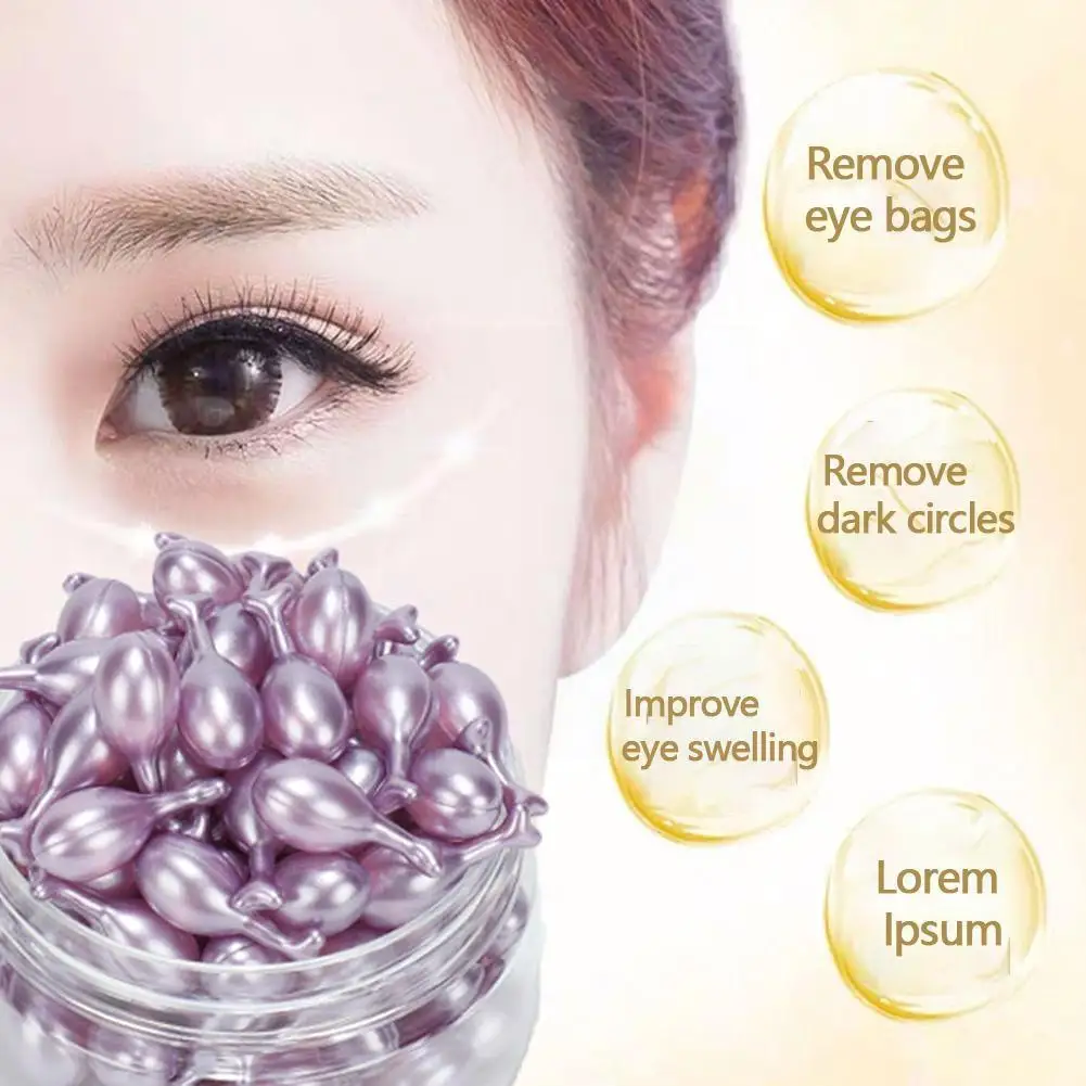 

50/60/100Pcs Hexapeptide Capsule Serum Eyes Essence Wrinkles Remove Moisturizing Gel Collagen Eye Hydra Care Anti Eye F5D7