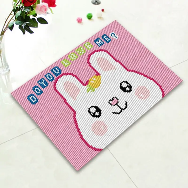 Праджня крюк с защелкой ковер мультфильм вышивка вязание крючком подушки