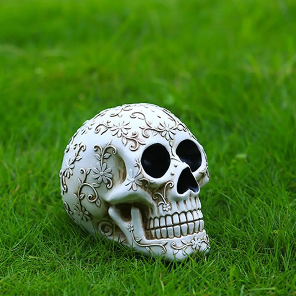 Реквизит для декора на Хэллоуин украшения с головой человека орнамент из смолы