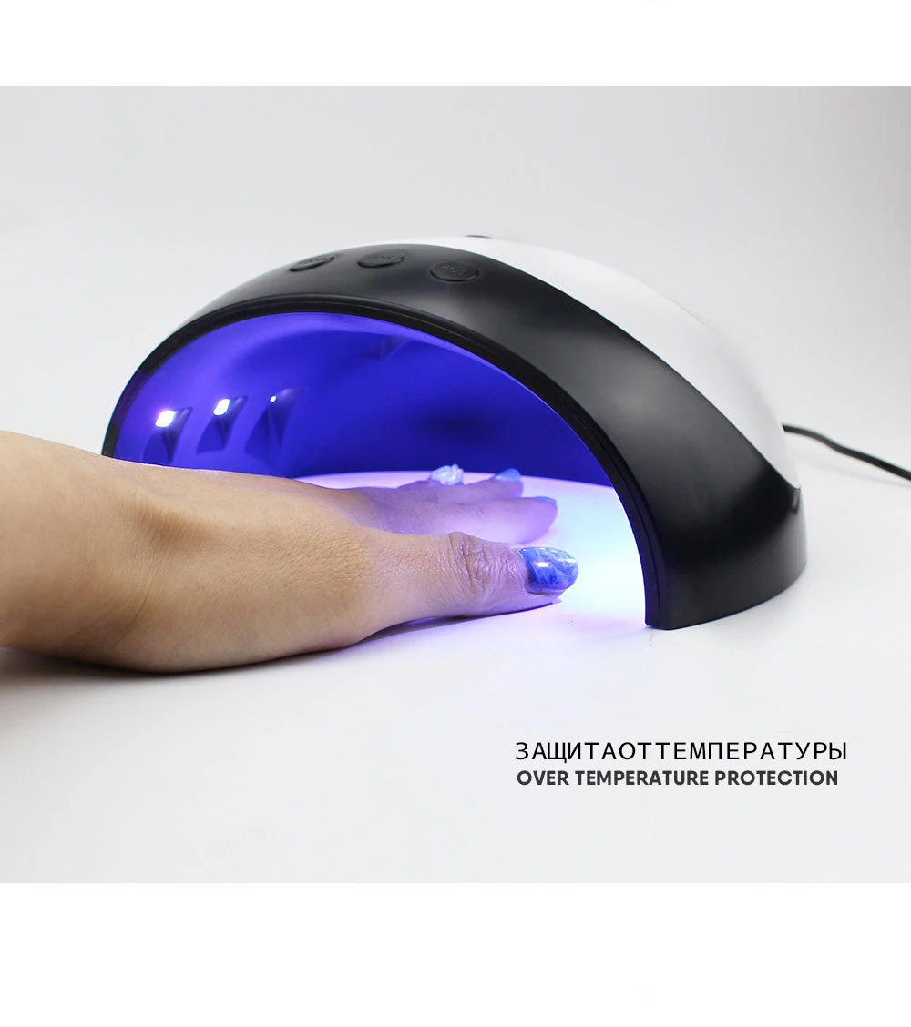 Горячий 36 W UV LED лампа для ногтей Сушилка Маникюр панда солнце ультрафиолетового Ice Лампа лак гель лампа все для ногти польский Свет Art инструмент