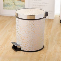 european creative trash can with lid garbage bin kitchen trash can household basurero cocina household cleaning tools df50ljt