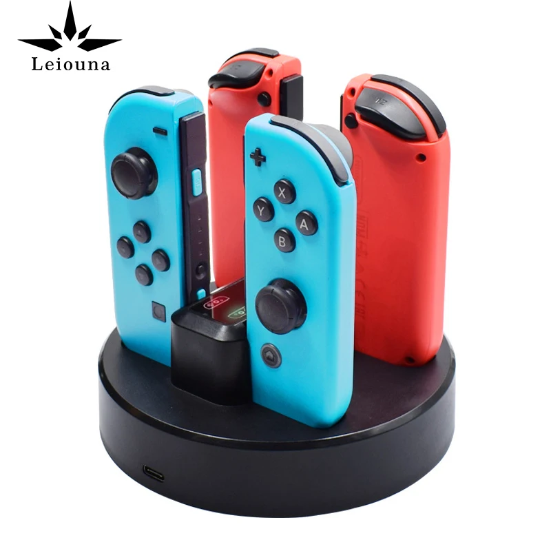 Зарядная док станция 4 в 1 для контроллера Nintendo Joy con|Зарядные устройства| |