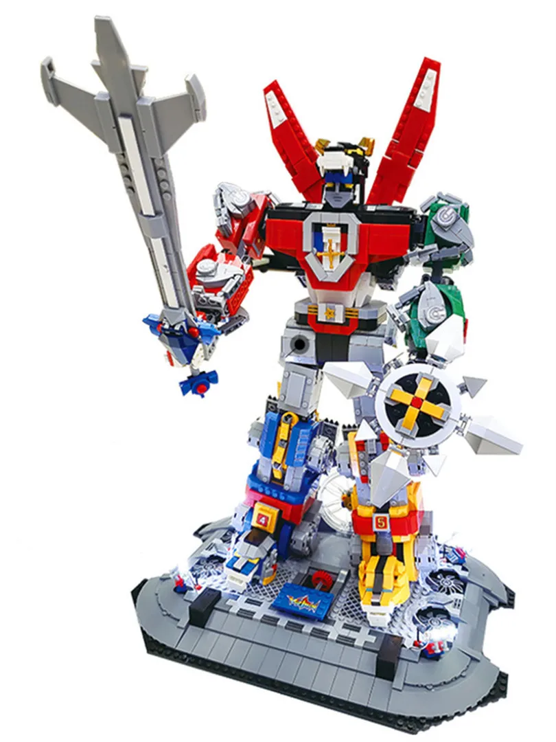 2020 новый король зверей с подставкой идеи серии Voltron Defender of The Universe строительные