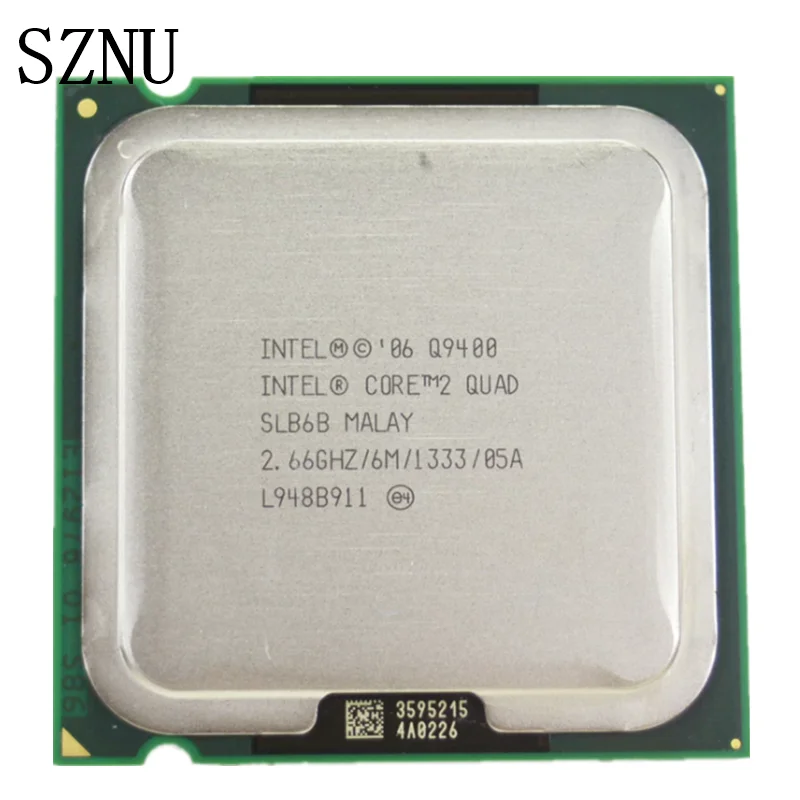 

Процессор Intel Core 2 Quad Q9400, 2,6 ГГц, б/у, четырехъядерный, 6 Мб, 95 Вт, LGA 775