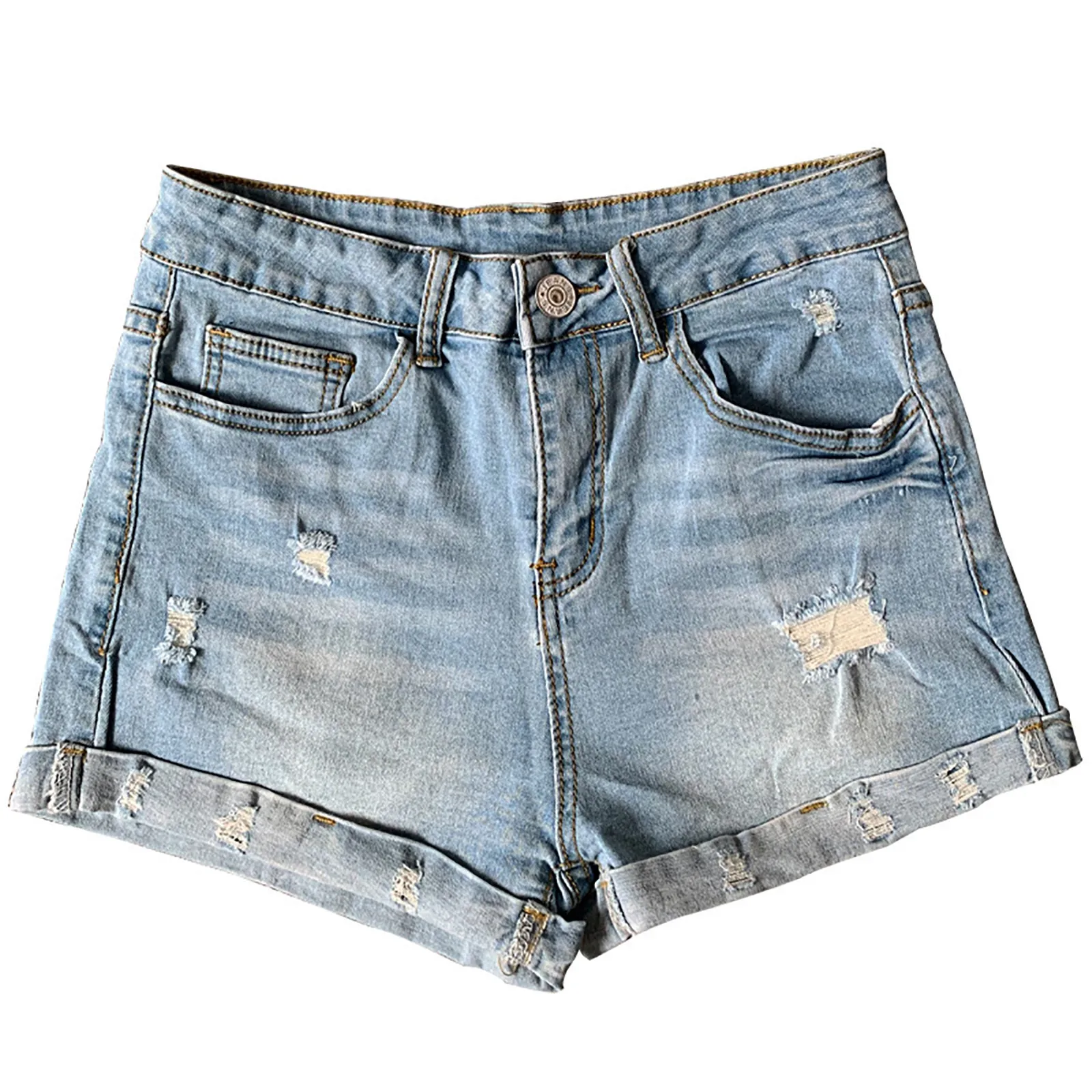 

Модные Женские Джинсовые Шорты, модные прямые брюки со средней талией и карманами, короткие брюки, Женские Шорты