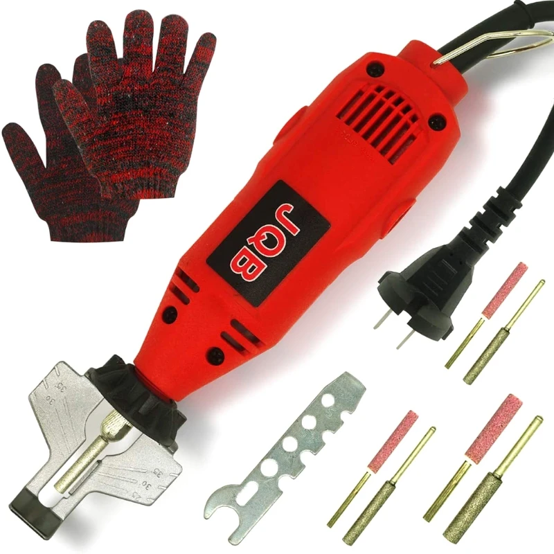 

Electric Chainsaw Sharpener Kit, 110 Volts Portable Handheld Universal Chain Teeth Sharpening Tool for Chainsaws KX4B