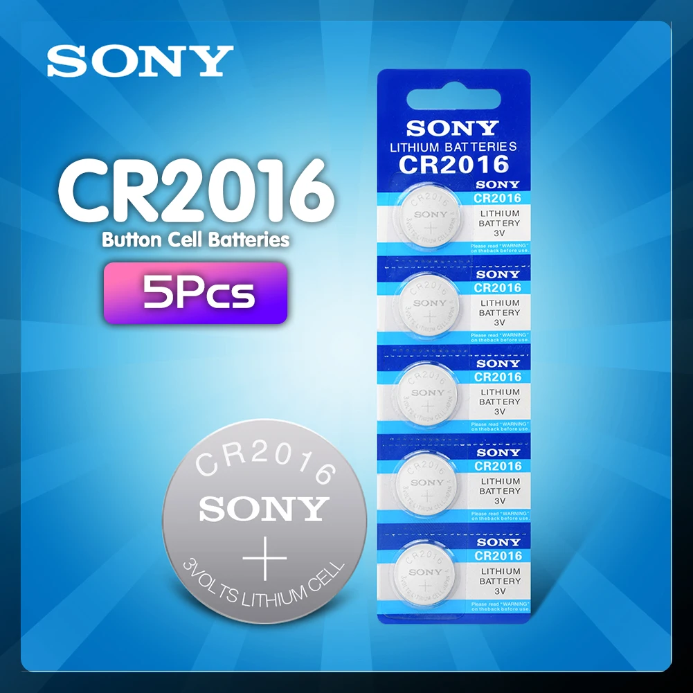 

5pcs FOR SONY CR2016 Button Batteries LM2016 BR2016 DL2016 Cell Coin Lithium Battery 3V CR 2016 For Watch Electronic Toy Remote