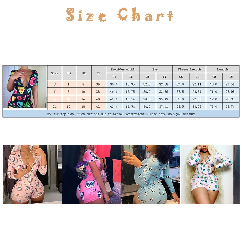 

Sexy Onesie Women Adult Onesie Sleepwear Jumpsuit Women's One Piece Homewear Printed Slim Sexy Jumpsuit Pijama Mujer Invierno