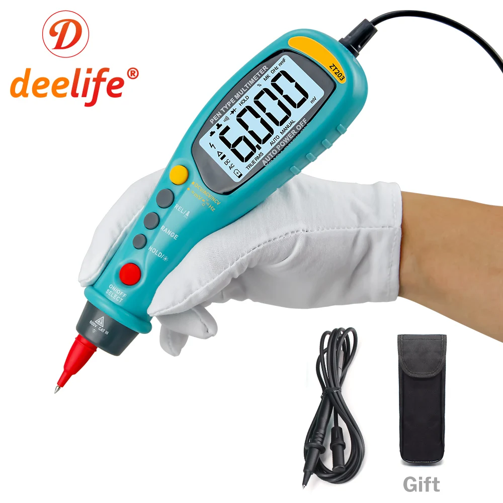 Deelife Digit Multimeter Smart Home Portable Tester AC DC Voltmeter NCV Voltage Capacitance Diode