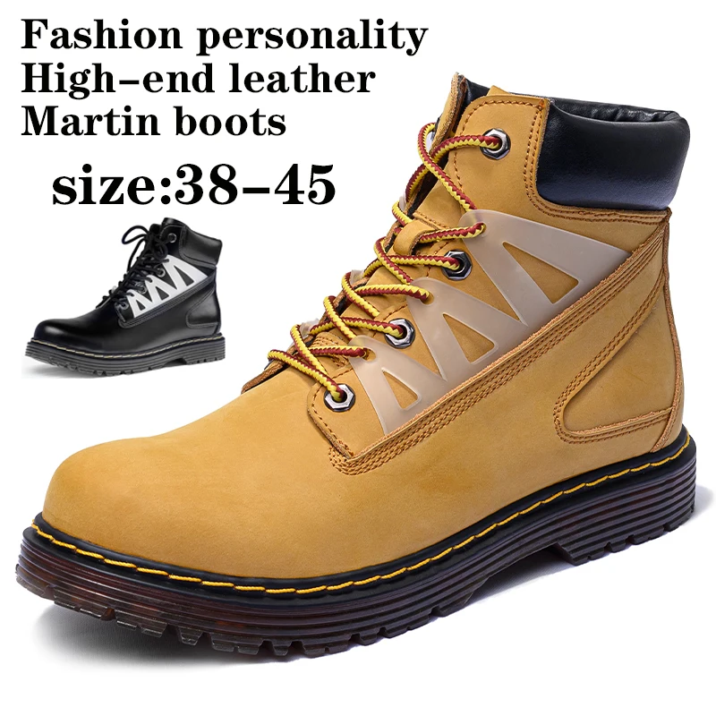 

Ботинки мужские кожаные, на нескользящей подошве, для езды на мотоцикле, ручной работы