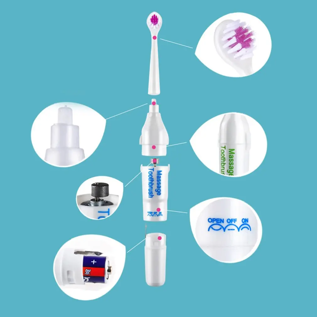 

Electric Ultrasonic Massage Toothbrush Waterproof Oral Product Soft Brushing Whitening Tooth Brushes For Children Adult Family