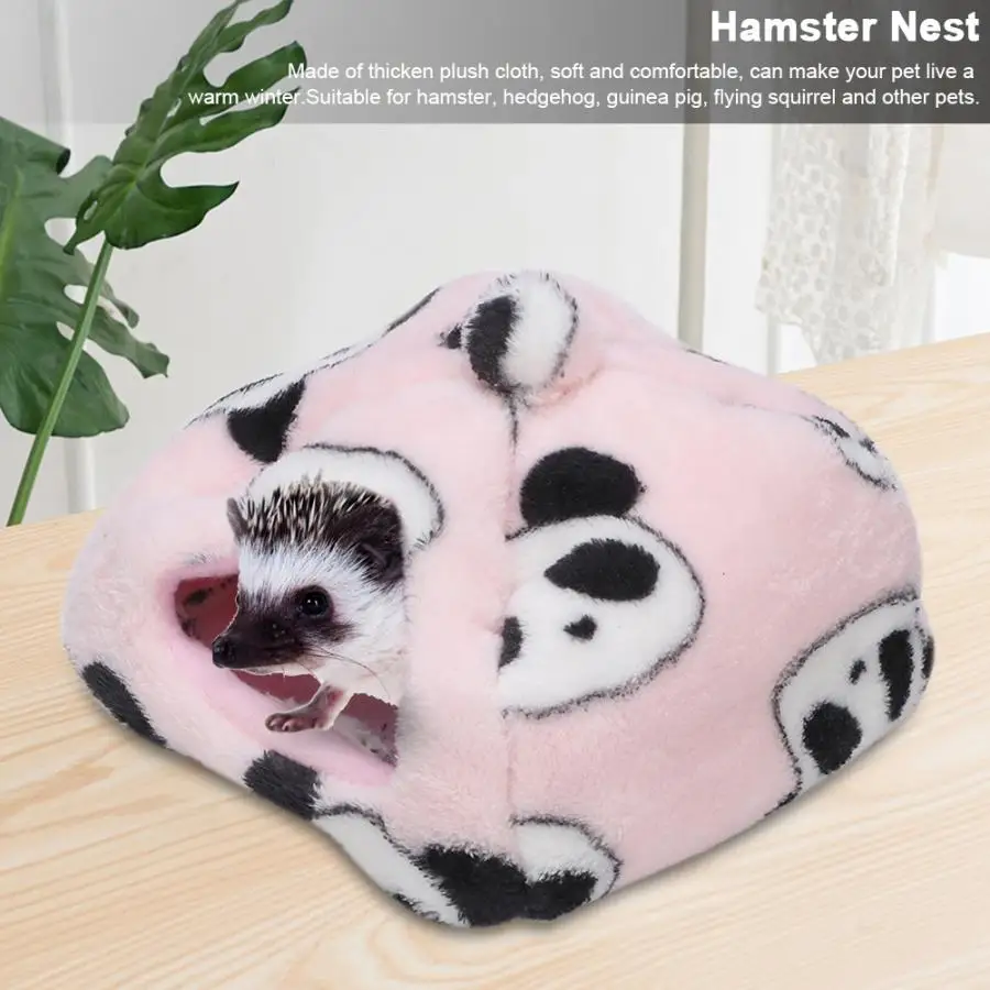 Зимнее Детское пальто из толстого плюша ткань Pet гнездо дом для хомяка Ежик