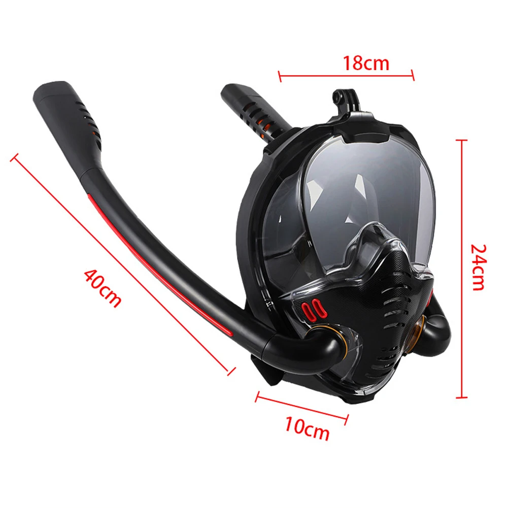 

Adult Men Women Swimming Mask Silicone Double Breathing Tube Full Dry Snorkel Masks Diving Goggles Equipment 2020 New