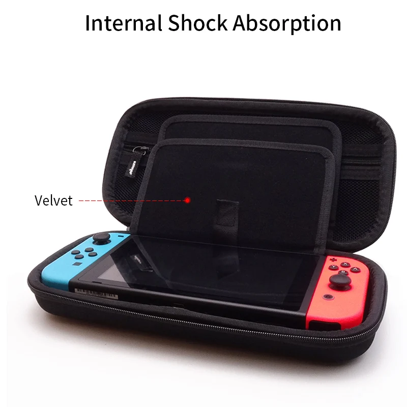 Оригинальный жесткий чехол GHKJOK для Nintendo Switch внешний диск сумка Органайзер электронных кабелей камера