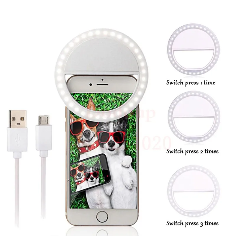 Norns USB зарядка 36 светодиодный светильник для селфи Iphone ing Ночная тьма фотография