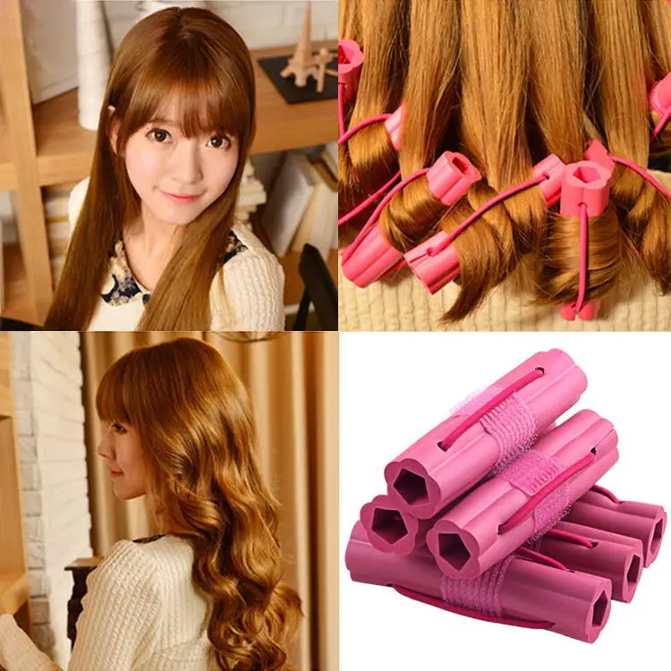 6 шт. волнистые бигуди для волос|hair curler roller tool|hair softfoam hair |