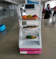 warehouse collaborative smart robot autonomous conveyor robot dinning car cue broadcast agv delivery robot