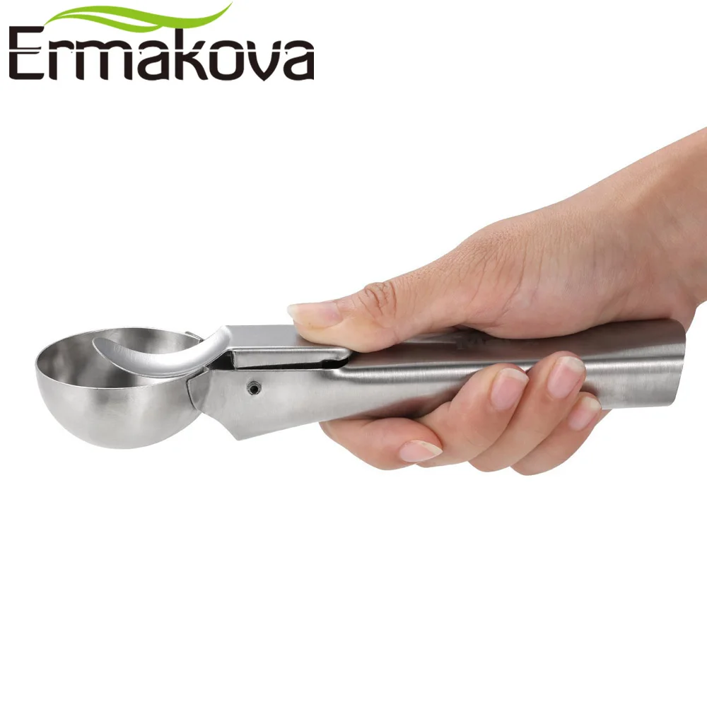 ERMAKOVA 2 шт./лот совок для мороженого из нержавеющей стали замороженного йогурта