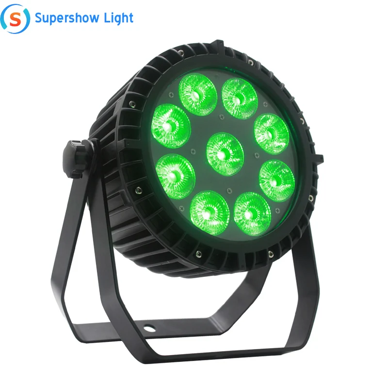 

IP65 9X18W Wireless Battery DMX Waterproof Battery Par LED Dj Light rgbaw uv 6in1 Uplight