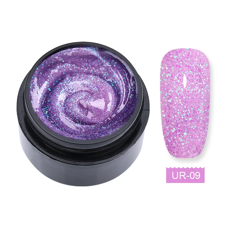 Glitter9 UR SUGAR 15 мл сверкающий Удлинительный УФ-гель лак мерцающий высокая твердость удлиннение ногтей художественные советы инструменты строительный УФ-гель лак - Цвет: Glitter9