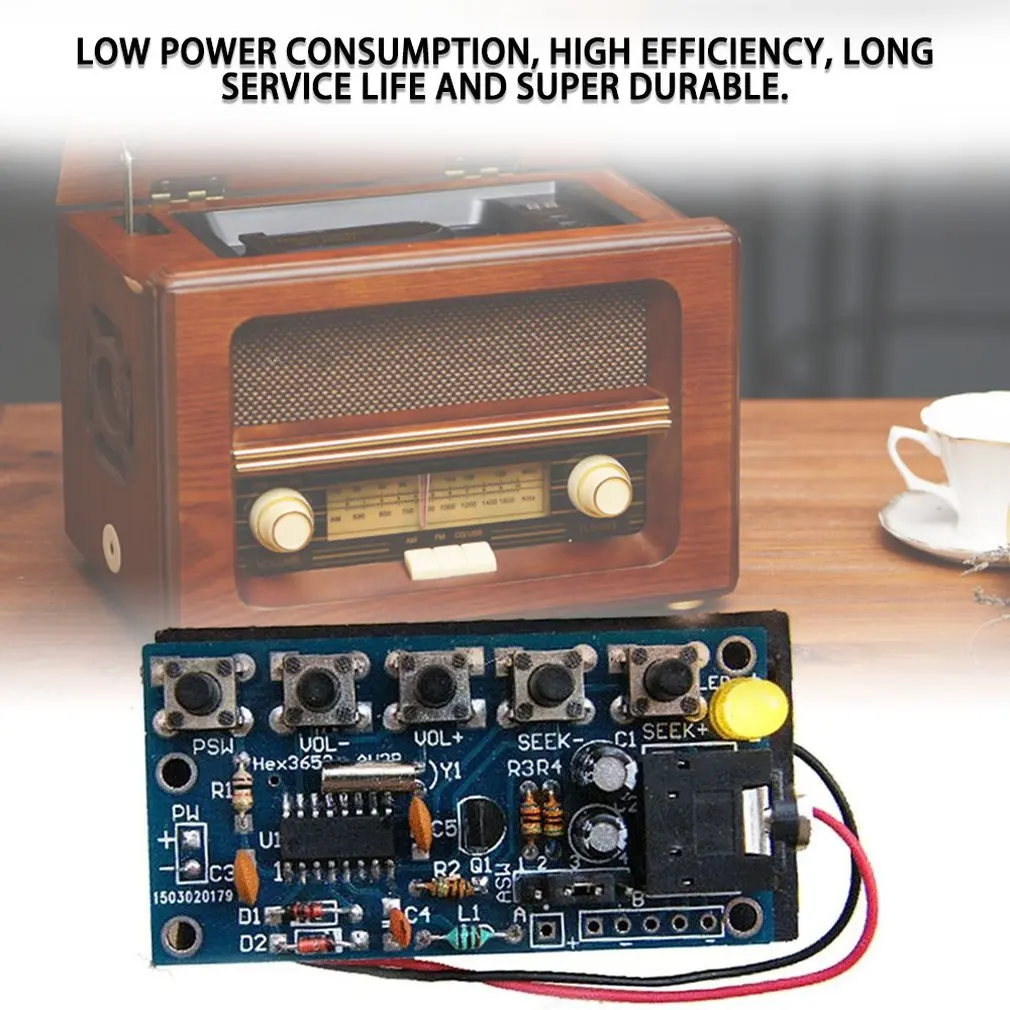 Wireless Stereo FM Radio Receiver Module PCB DIY Electronic Kits 76MHz-108MHz Environmentally friendly materials | Электроника