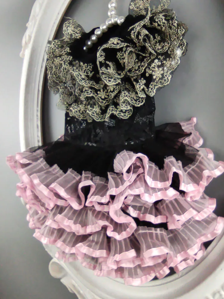 Бесплатная доставка одежда для собак ручной работы 2 цвета платье домашних