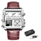 2021 LIGE новые спортивные часы Для мужчин Топ Элитный бренд Водонепроницаемый наручные Для мужчин кварцевые аналоговые цифровые часы Relogio Masculino 8925