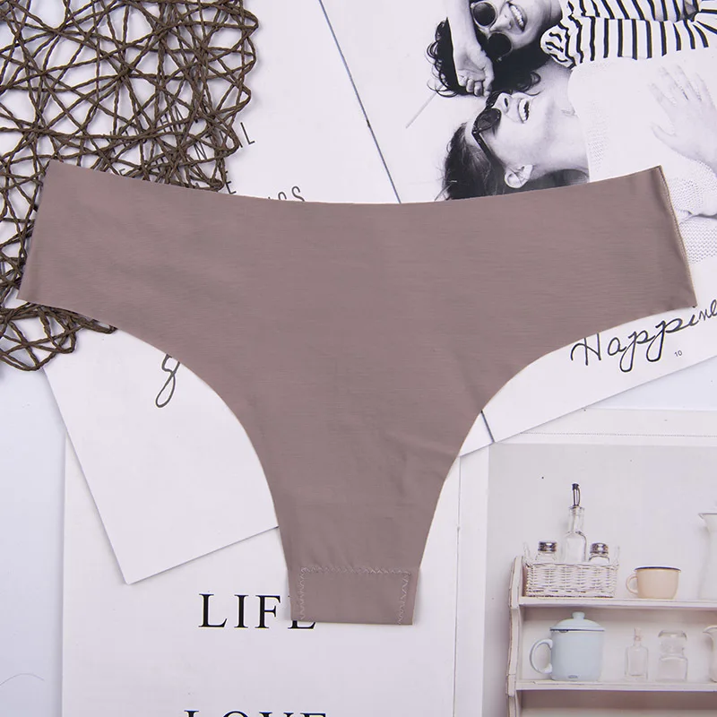 Кружевные удобные бесшовные женские сексуальные стринги XXL нижнее белье трусики