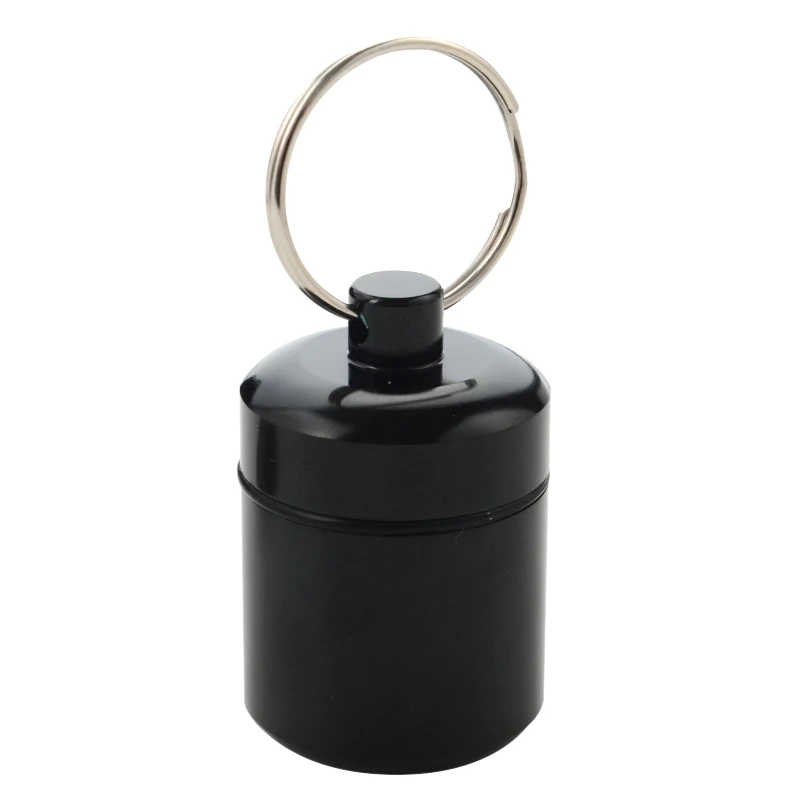 

2021 Aluminum Alloy Small Medicine Cartridge With Aluminum Sealed Impermeable Ring Earphone Storage Jar