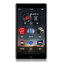 ruizu h1 4 inch touch sn bluetooth 5 0 mp3 player music mp4 video player with built in speaker support fm radio recording e