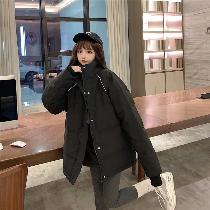 

Cotton Clothes Women's Winter Clothes New Ins Korean Version Loose Thick Harajuku Style Bread Clothes Qm*