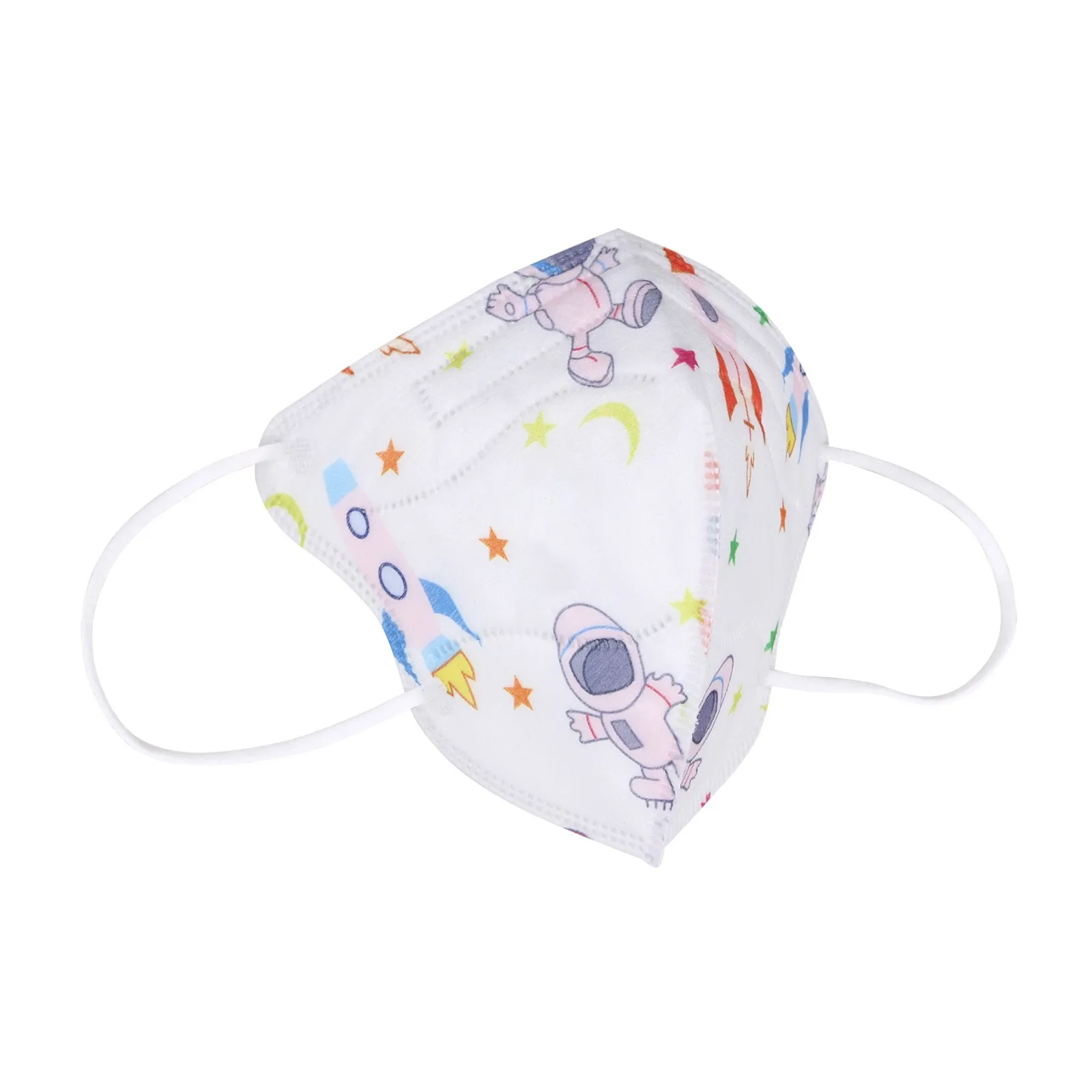 

Kids Printed 5-Layer Mask Dust-Proof Windproof Mist Pollution Protection Filter Non Woven Meltblown Cloth Masks Elastic Ear